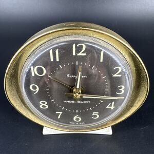 Westclox Baby Ben Vintage Mid-Century Windup Alarm Clock WORKS